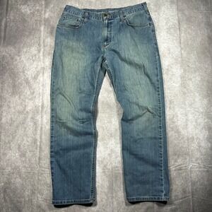 Carhartt Mens Relaxed Fit Blue Jeans Rugged‎ Flex Workwear Utility Pants 36x30